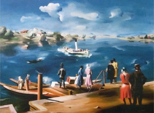 Hermann Knecht &ndash; Schiffl&auml;nde Stein am Rhein, 1931