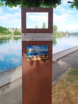 Kunstroute - Stele an der Schifflände